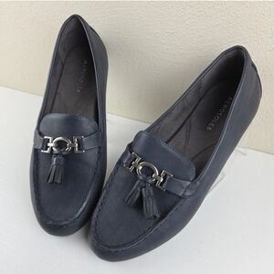 Aerosols Deanna Chic Dark Blue Tassel Loafers Women's Size 9.5